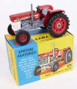 Corgi Toys diecast model Massey Ferguson '165' Tractor with red and grey body and red hubs 66, in