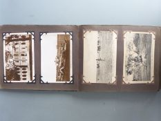 A postcard/ photo album relating to Egypt and East Sussex Regiment etc