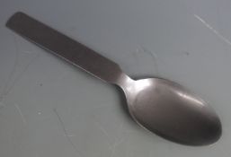 Nazi metal spoon impressed with Nazi symbol and C&CW 42