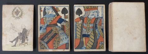 The New Invented Fortune Telling Cards. Non-standard suit signs. All numeral playing cards