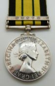 British Army Africa General Service Medal with clasp for Kenya, named to 22843310 RFN A F Davis,
