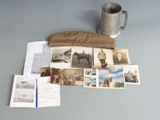 Royal Flying Corps WWI side hat formerly the property of Reginald Charles Warner former pupil of Sir