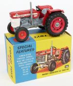 Corgi Toys diecast model Massey-Ferguson '165' Tractor with red body and hubs 66, in original box