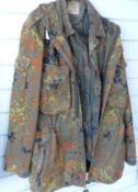 German camouflage over jacket by Marquano & Schulz together with a lightweight jacket and