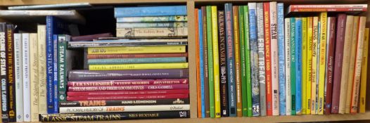 Approximately 60 railway interest books including London Midland steam, Southern, LNER and Great