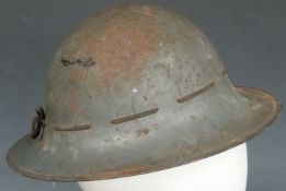 WWII British Zuckerman Civil Defence helmet R.O Co Ltd