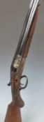 Thomas Wild 12 bore side by side shotgun with named and engraved locks, border engraved underside,