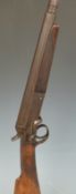 Unnamed .410 single barrelled shotgun with chequered grip and forend and 28 inch part octagonal