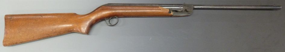 BSA .177 air rifle with semi-pistol grip and embossed logo to the stock, serial number B69992