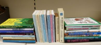 A quantity of books on riding including British Horse Society manuals