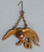 WWII Polish Air Force badge with screw back attachment