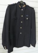 British Army number 1 dress 'blues' jacket Royal Military Academy Sandhurst, with regimental