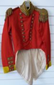 Norfolk Regiment officer's coatee complete with epaulettes and buttons