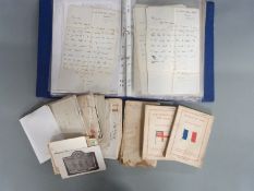 British Army WWI - letters and photographs relating to Alan Charles George Alford, killed in