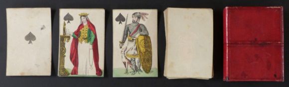 Playing cards. France. Anon maker. Transparent Parisienne semi erotic cards. After designs by