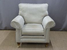 An upholstered armchair W100cm