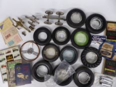 Quantity of motoring collectables including Firestone tyre ashtrays, AA maps, model cannon, books,