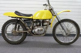 1972 Rickman Matisse petite frame motorcycle fitted with BSA C15 engine, with Rickman hubs