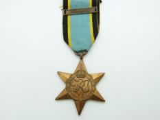 Replica Royal Air Force WWII Air Crew Europe Star medal with Atlantic clasp
