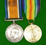 British Army WWI medals comprising the War Medal and Victory Medal named to 30622 Cpl C A Campbell
