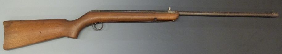 BSA Cadet Major .177 air rifle with BSA logo stamped to the stock, serial number CA494231.