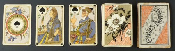 B.P. Grimaud, Paris, France playing cards. Cartes Indiennes. Conceived for Orient Express