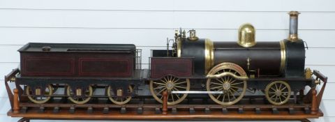 Victorian 8 inch gauge 2-4-0 live steam tender locomotive Empress dated 1871 below the name to