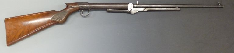 BSA Junior Improved Model D .177 air rifle with chequered semi-pistol grip, serial number L30938