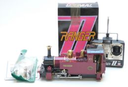 Roundhouse Lady Anne 32mm gauge 0-6-0 live steam garden railway locomotive and tender 'Lady Barbara'