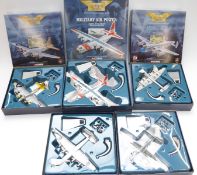 Five Corgi The Aviation Archive 1:144 scale diecast model aeroplanes comprising Military Air Power