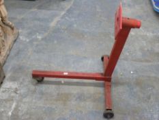 Three wheeled engine stand