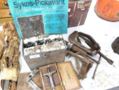 Sykes Pickavant camshaft follower press, hydraulic puller, depth micrometer etc