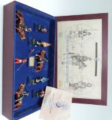 Two Britains diecast model soldier sets, The Royal Marines 5289 and the Honorable Artillery