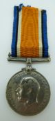 British Army WWI War Medal named to 17310 Pte R Manns, Kings Royal Rifle Corps