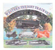 Battery operated Western Freight Train Set, in original box.