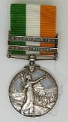 British Army Kings South Africa Medal with clasps for South Africa 1901 and 1902, named to 3490