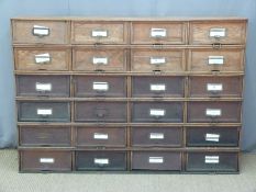 Amona office/shopfitting/haberdashery Stolzenberg oak filing cabinet with lift and slide fronts with