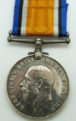 British Army WWI War  Medal named to 2161 Pte A V Strickland Glosters/ Gloucestershire Regiment