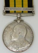 Royal Navy Africa General Service Medal with clasps for Somaliland 1908-10 named to 208332 D J Moore