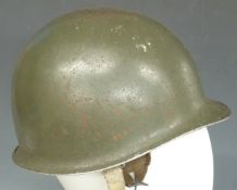 US Army cold war steel helmet and liner