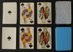 Two packs of French national pattern playing cards after design of Gatteaux. Standard double ended