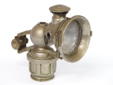 Vintage Lucas 260E Colonia carbide vintage motorcycle lamp, height 19cm