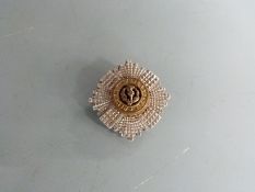 Scottish Regimental Badge 'Nemo Me Impune Lacessit', stamped sterling