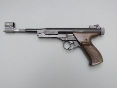 Mondial Zip .177 target air pistol, serial number E5373g, in original box.