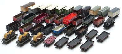 Thirty-seven Hornby, Dublo, Mainline and similar 00 gauge model railway goods wagons