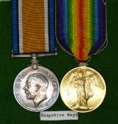 British Army WWI medals comprising the War Medal and Victory Medal named to 365391 Pte J S Tye