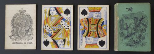 Goodall  & Son, London playing cards. Interim design based on Old Frizzle ace. Standard double ended