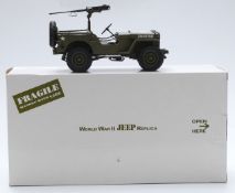 Danbury Mint diecast model World War II Jeep Replica, in original box
