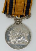 British Army South Africa Medal (1854) named to W Wright, 91st Regiment of Foot