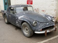 1961 Daimler Dart SP250 Dart classic car project RBB163 with spare engine, 8 spare cylinder heads,